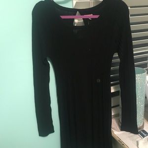 black knitted dress